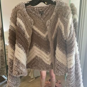 Cusp by neiman Marcus faux fur jacket